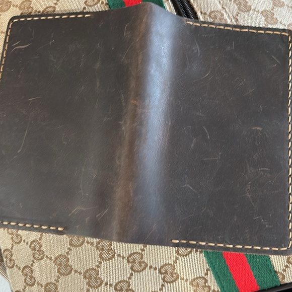 ROBRASIM Cowhide Leather Card Wallet Passport Credit Card Pen Holder Brown - Picture 5 of 5